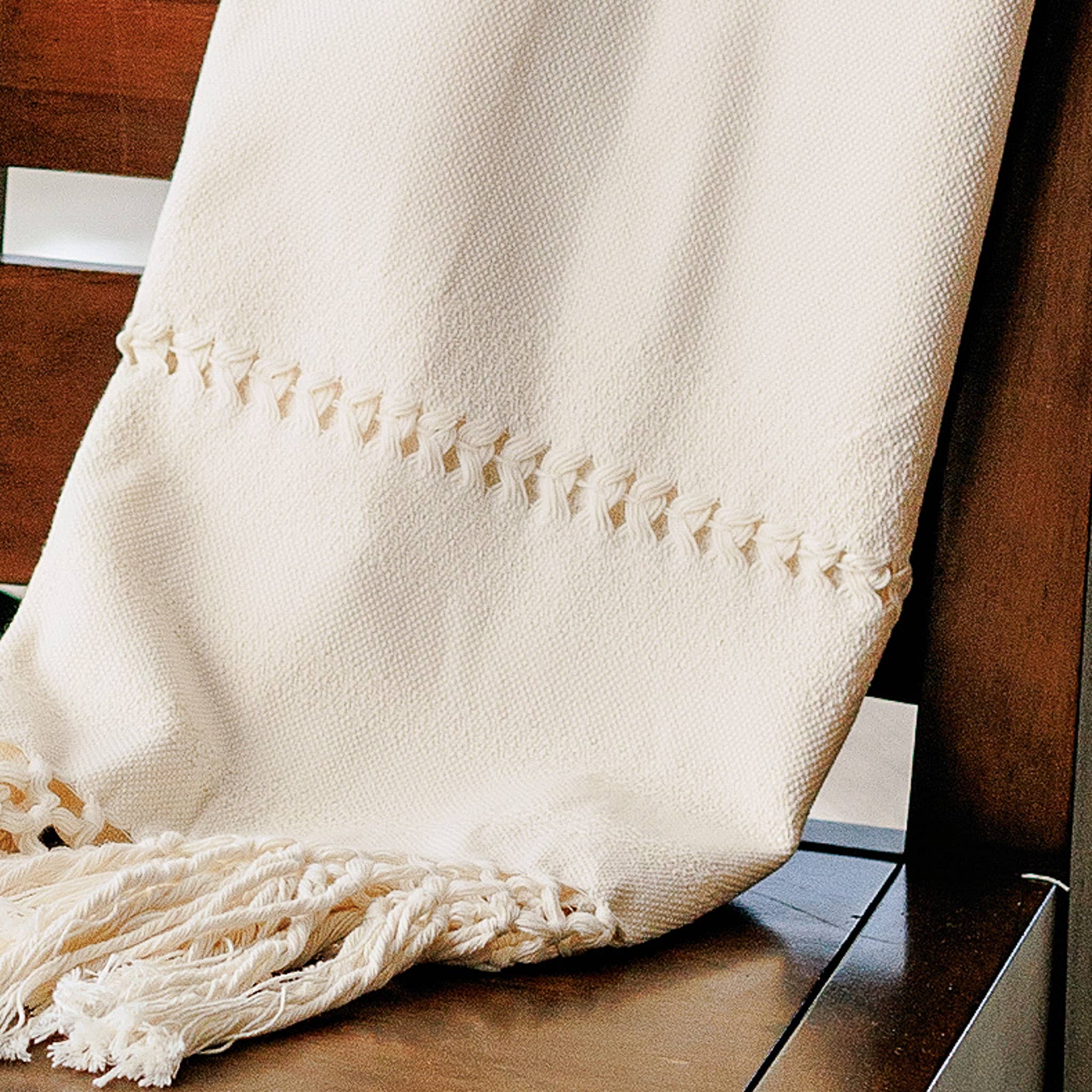 Origin Mexico - Wholesale Wrap - Women's - Handwoven Organic Cotton Shawl Wrap - Natural Cotton 4