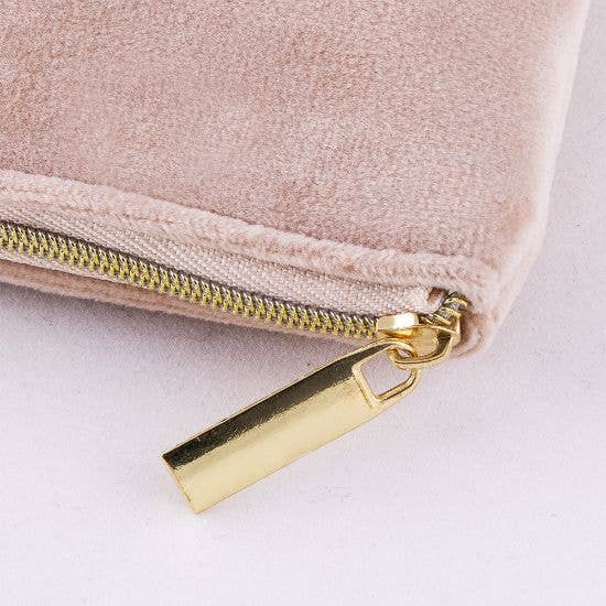 STAR WAY, S.L. - Vendita all'ingrosso Beauty case - Donna - Beauty case in velluto beige personalizzazione sublimazione1