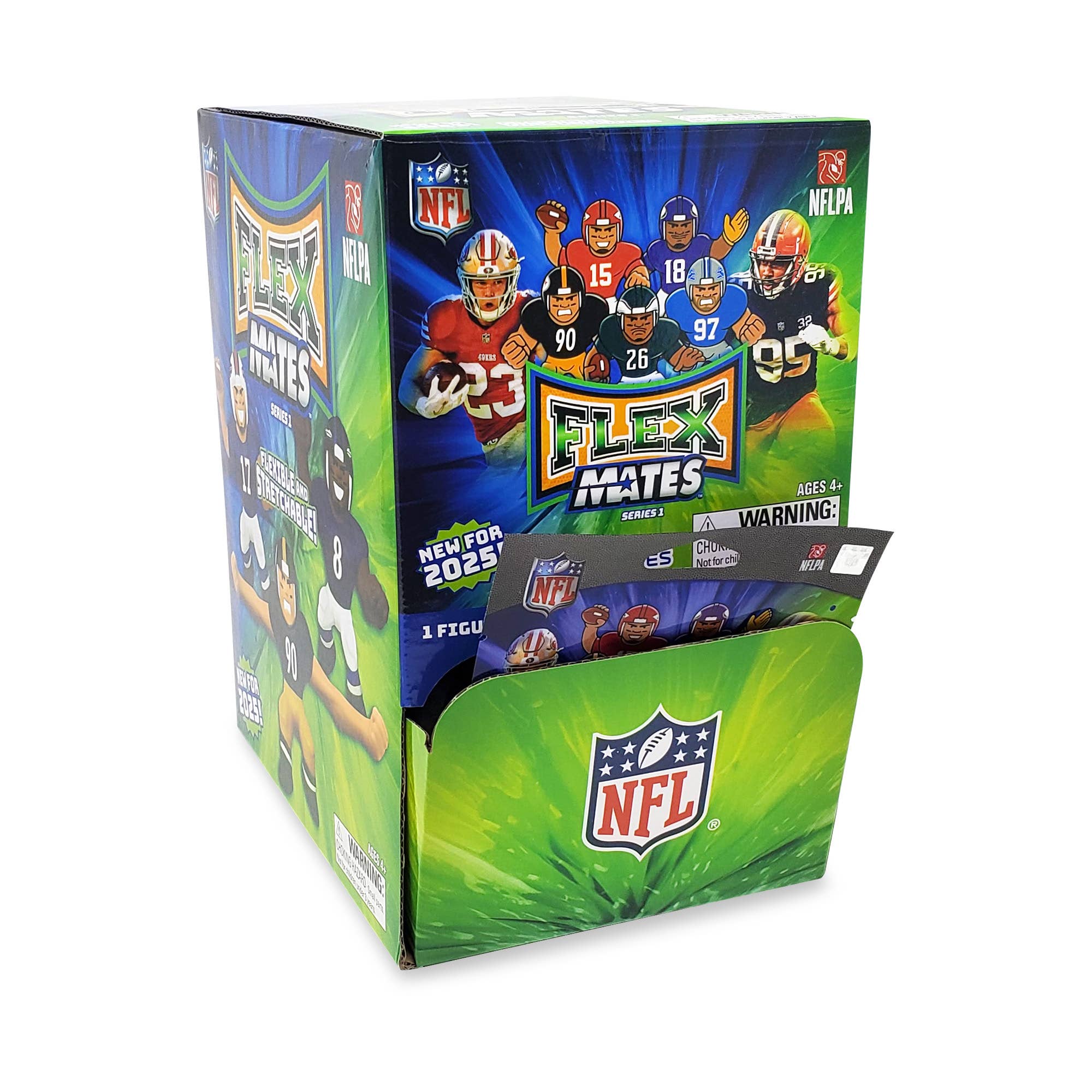 Party Animal, Inc. - Wholesale Figurine Toy - Kids - NFL FlexMates Display 2025 32ct8