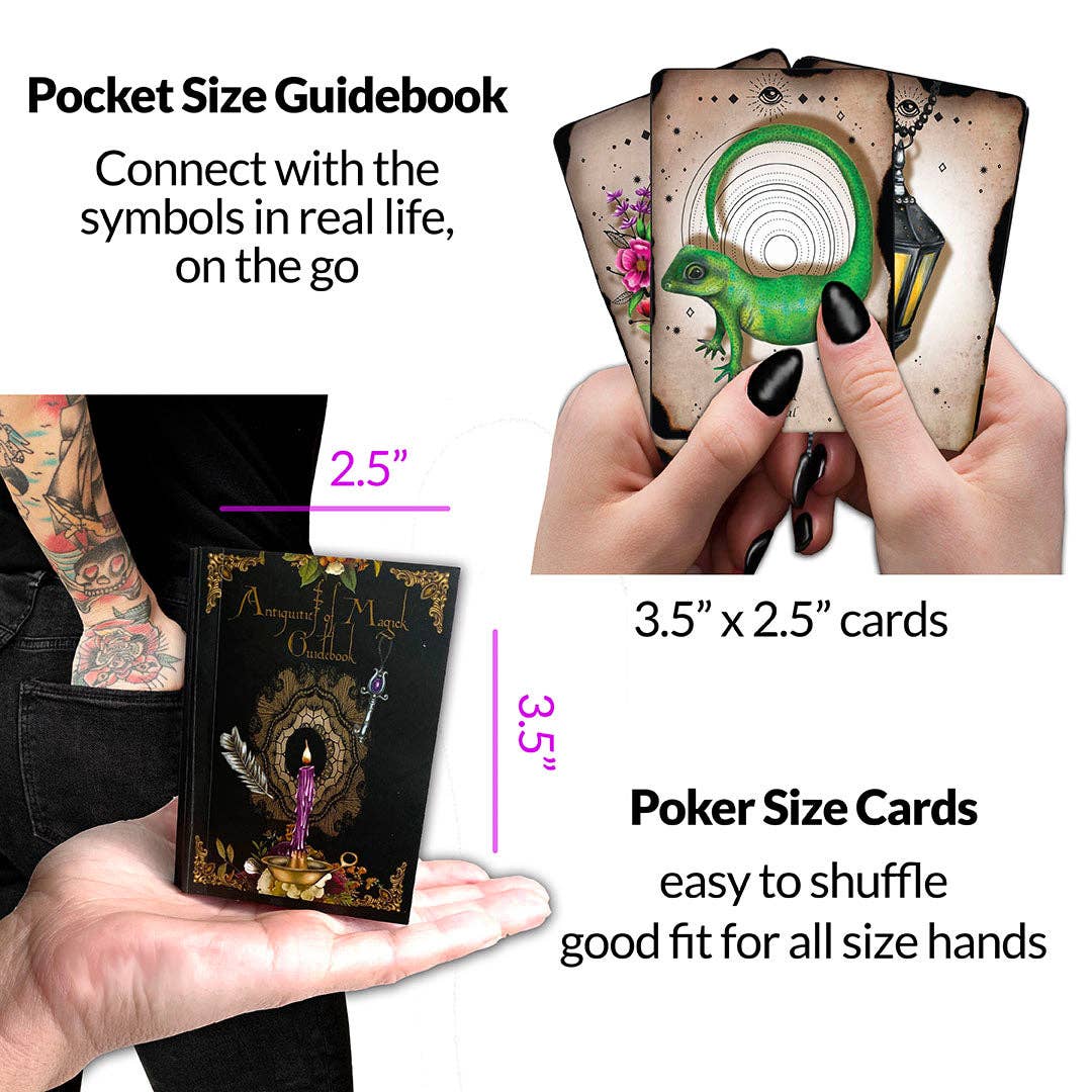 Wilde Heart Alchemy LTD – wholesale Tarot cards – Antiquities of Magick Oracle Pocket/Travel Size edition4
