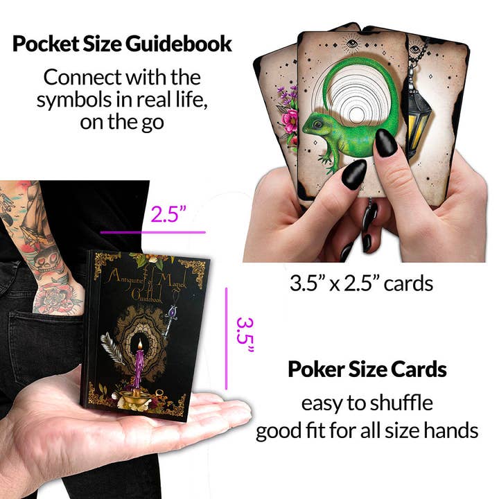 Wilde Heart Alchemy LTD – wholesale Tarot cards – Antiquities of Magick Oracle Pocket/Travel Size edition4