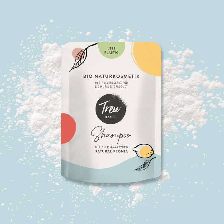Bio Naturkosmetik Shampoo in Pulverform für den Großhandel von Treu-Refill