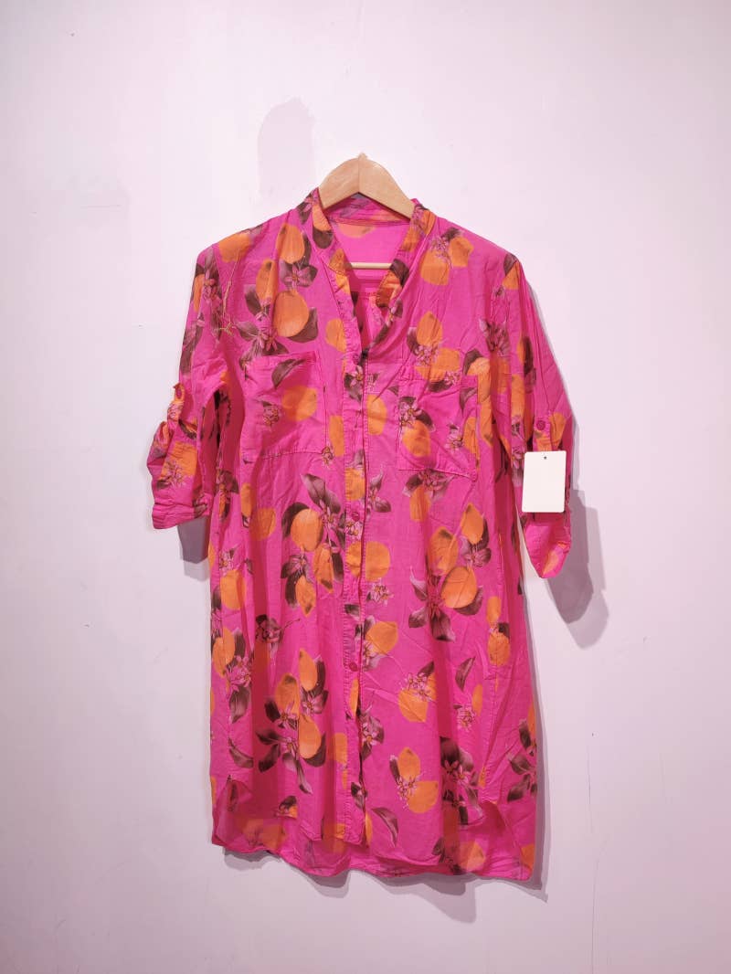 Pomelo paris - Wholesale Button Down Shirt - Women's - LISA LEMON LONG SHIRT NEW8