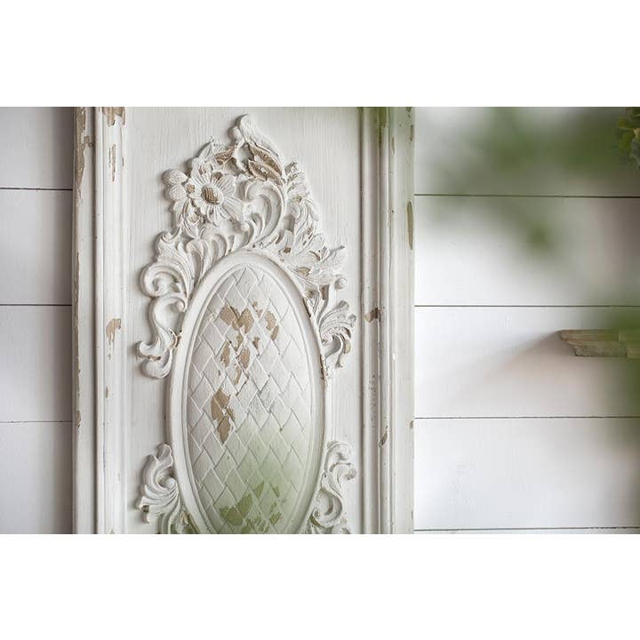 A&B Home Group Inc. - Wholesale Wall Accent - 18x39.5" Large Rectangle Magnesia Wall Panel Art, Cream1