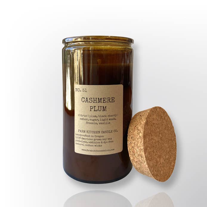 Farm Kitchen Candle Co. - Wholesale Jar/Filled Candle - Christmas Eve Soy Candle | Amber Apothecary | 14.5 oz2