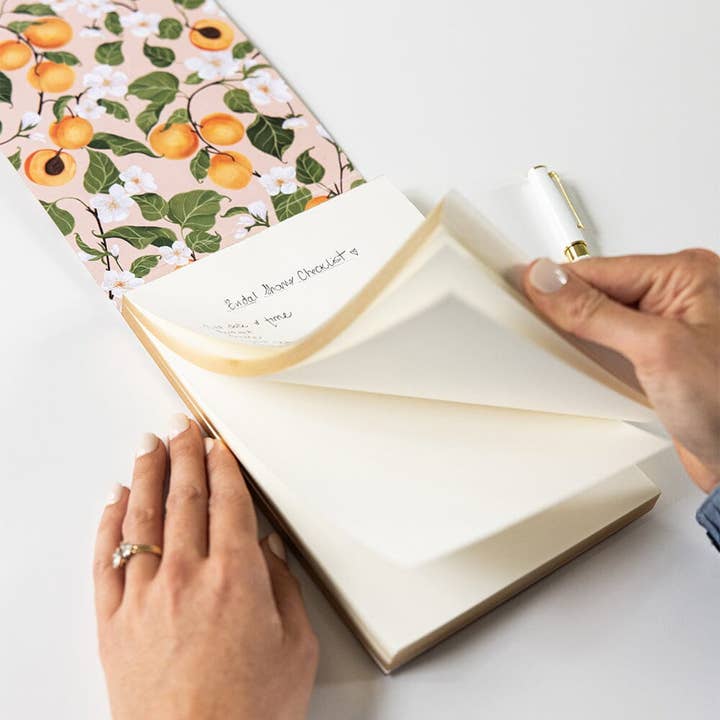 Bespoke Letterpress - Wholesale Notepad - Peaches Notepad Desktop Jotter6