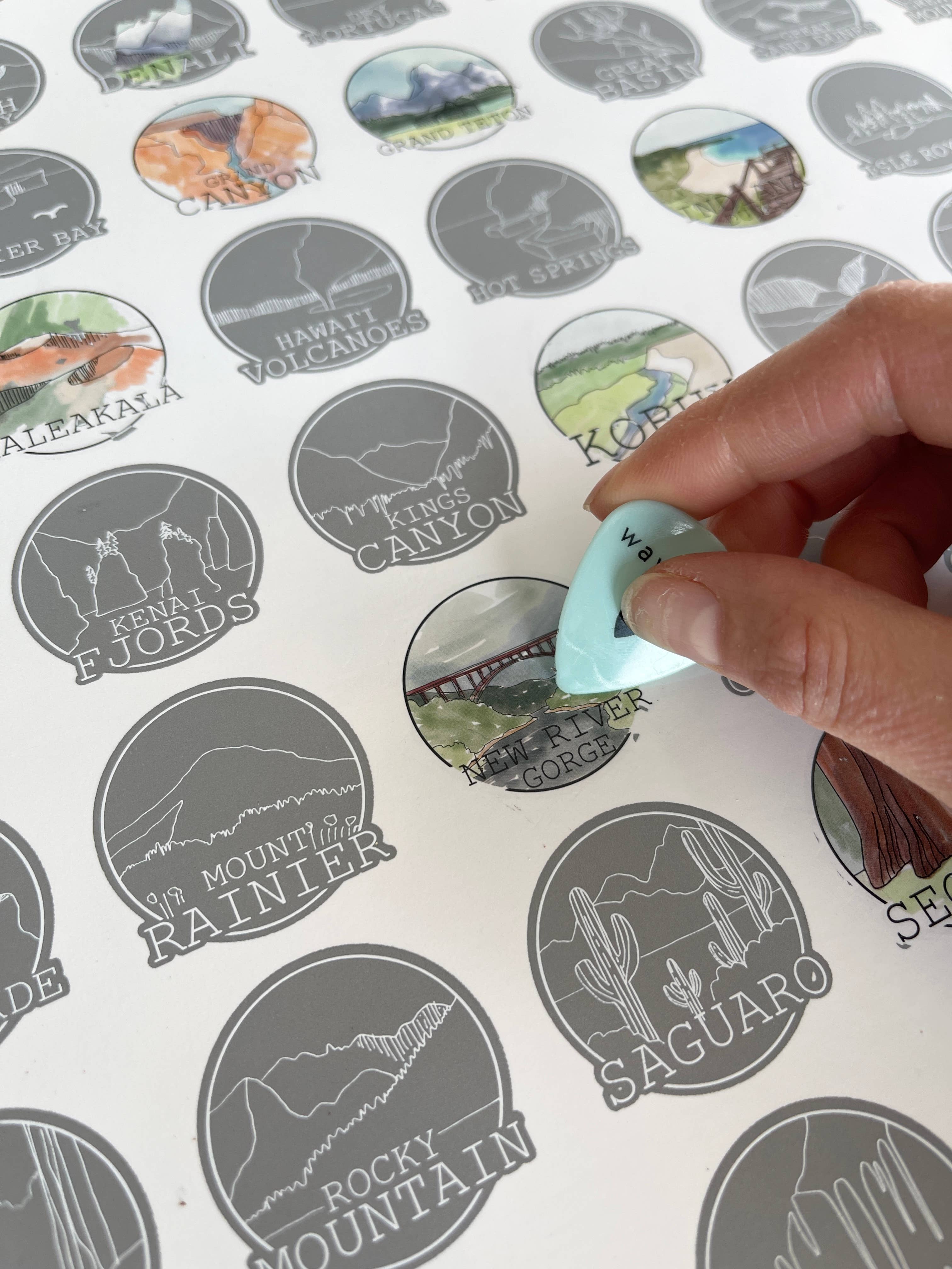 Waypoint Wanders - Vendita all'ingrosso Stampa artistica - 63 Lista dei desideri da grattare per parchi nazionali3