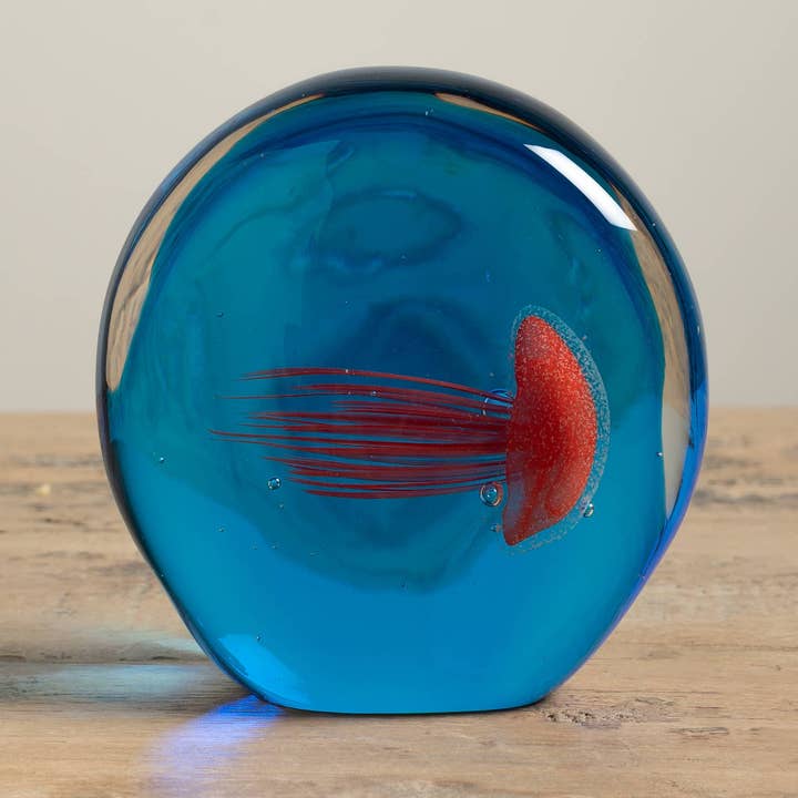 Chehoma USA - Wholesale Paper Weight - Paperweight Red Vs Black Jellyfish Reversible0