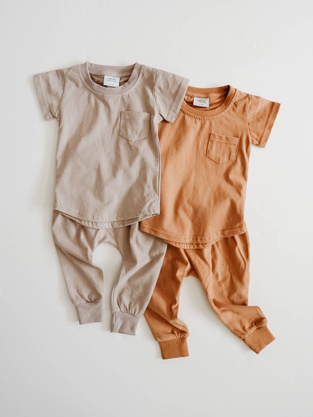 Orcas Lucille - Wholesale Lounge Sweatpants/Joggers - Kids - Brushed Cotton Joggers - Mushroom1