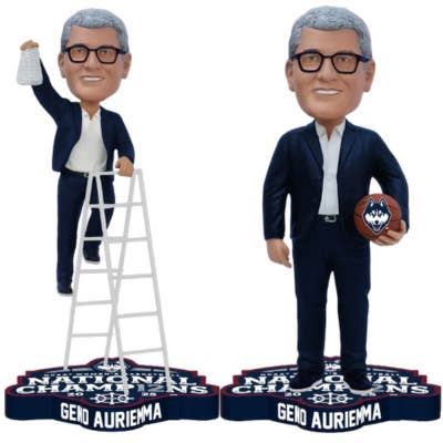 National Bobblehead Hall of Fame and Museum - Wholesale Decorative Figurine - Geno Auriemma UConn Huskies 2025 NCAA Women's Basketball National Champions Bobbleheads (Presale)2