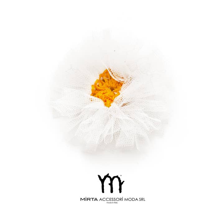 Mirta Accessori Moda - Wholesale Brooch - Tulle Bloom Button Cover3