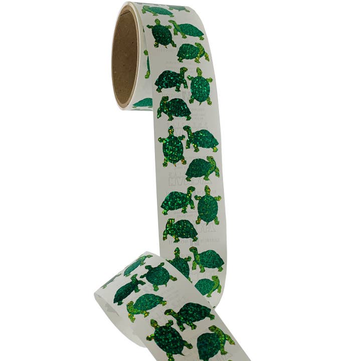 Jillson & Roberts - Wholesale Sticker - Turtles Stickers - Prismatic Bulk Roll