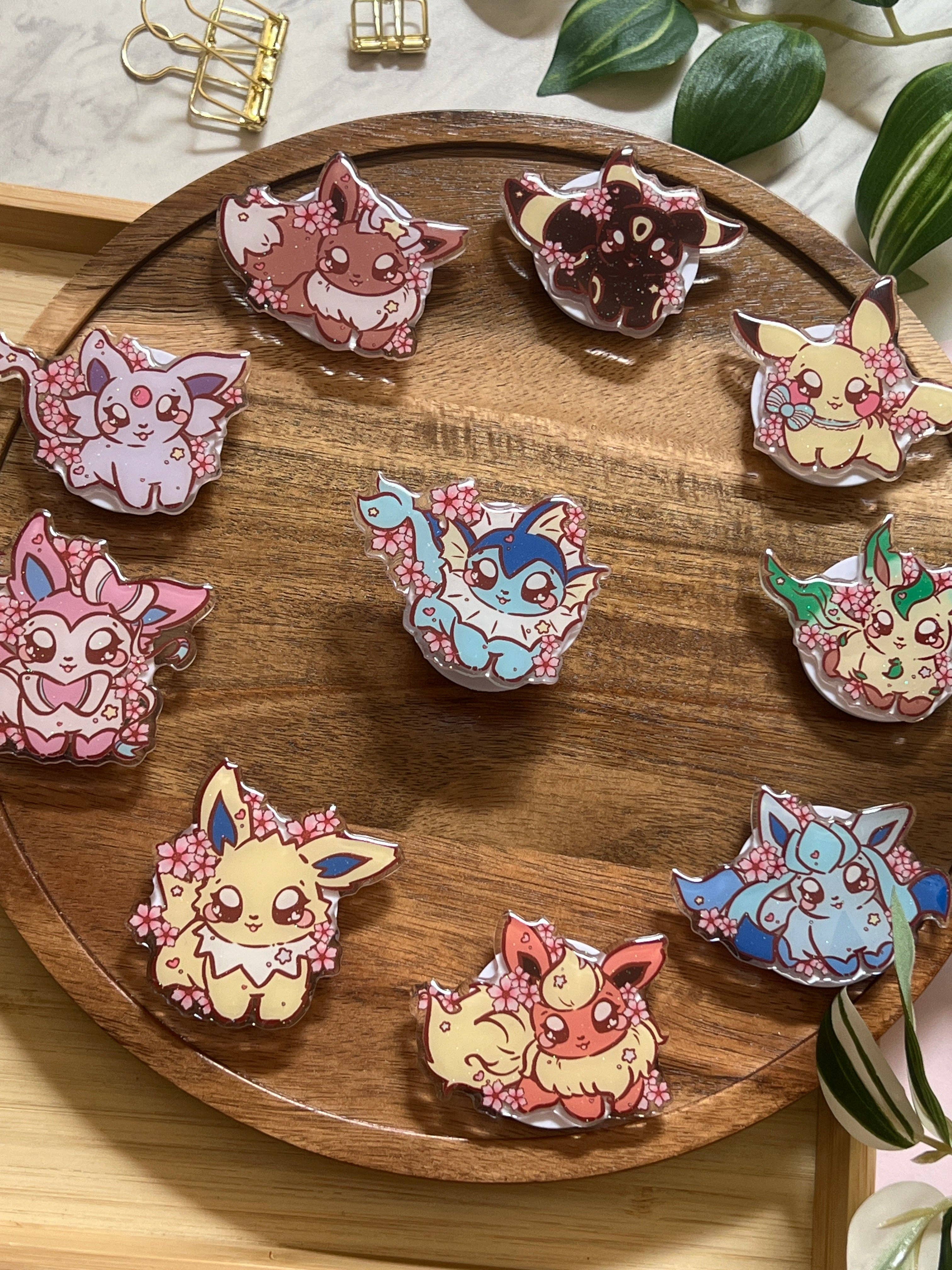 Peony Lee Art - Wholesale Phone Grip - Cherry Blossom Elemental Evolutions Glitter Epoxy Acrylic Phone Grips1