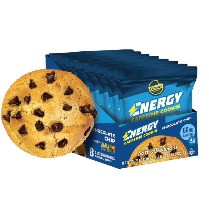 Classic Cookie® - Wholesale Cookie - Energy Caffeine Cookie - Chocolate Chip made with AWAKE1