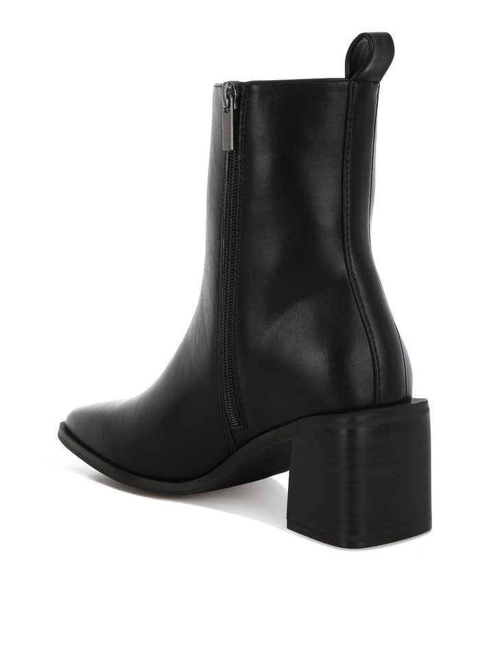 Rag Company - Wholesale Boots - Women's - Muskox Square Toe Faux Leather Boots1