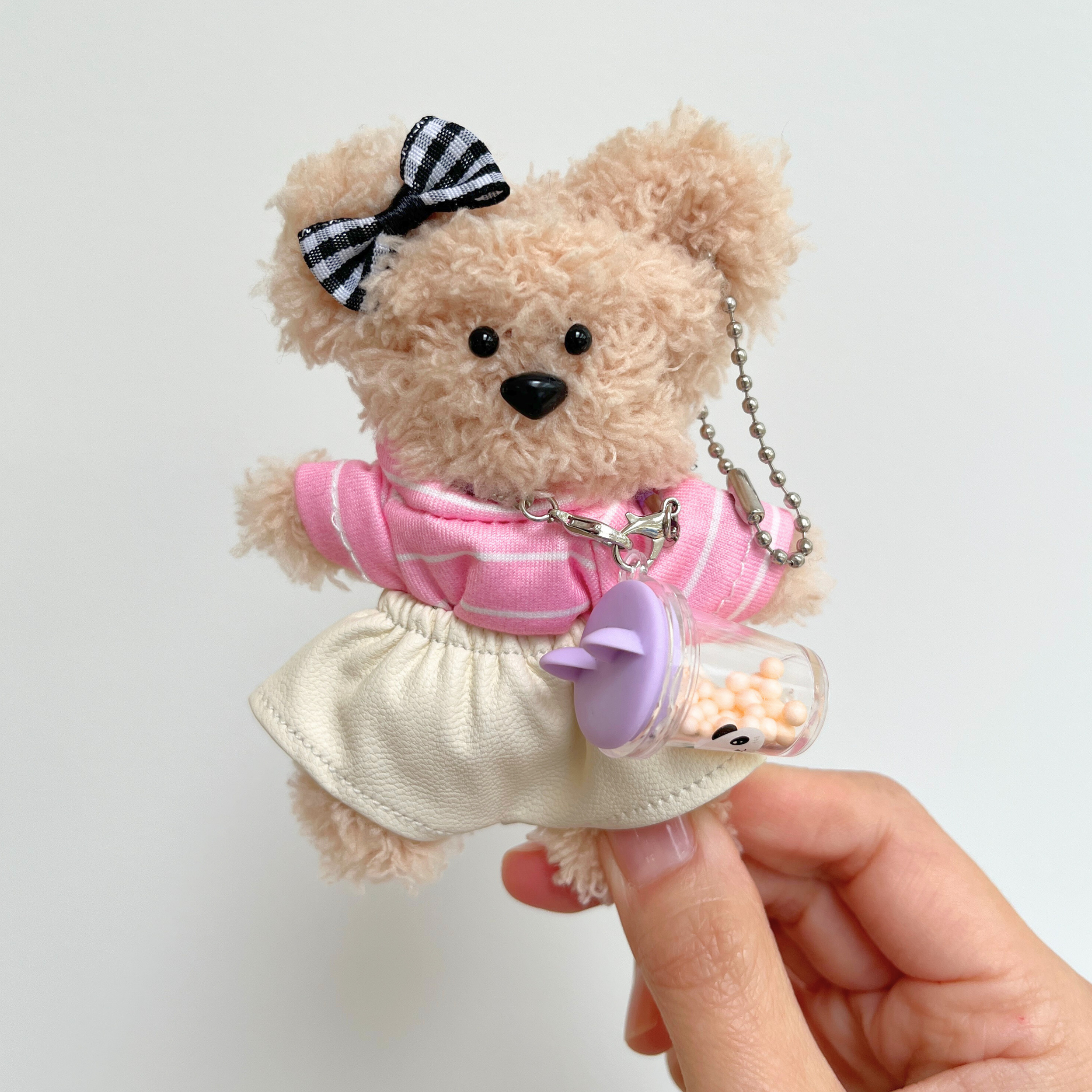 MODEUN SHOP - Wholesale DIY Craft Kit - BOBA GIRL MORU BEAR DIY KEYCHAIN KIT6