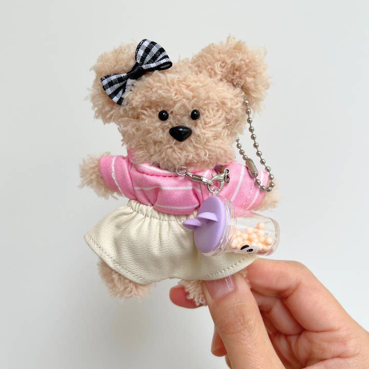 MODEUN SHOP - Wholesale DIY Craft Kit - BOBA GIRL MORU BEAR DIY KEYCHAIN KIT6