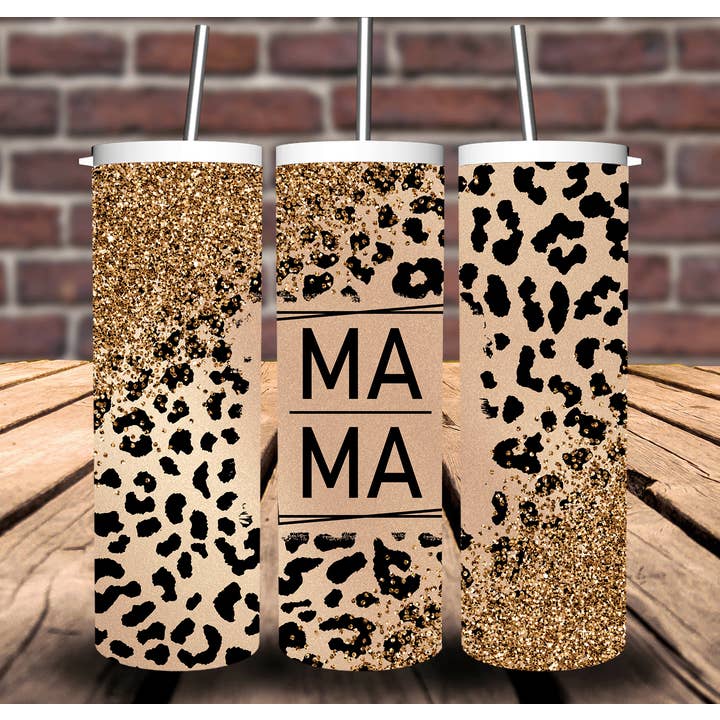 Mama Mom Mother Pink Leopard Sublimation Tumbler 20oz 30oz for wholesale by Sweet Tees