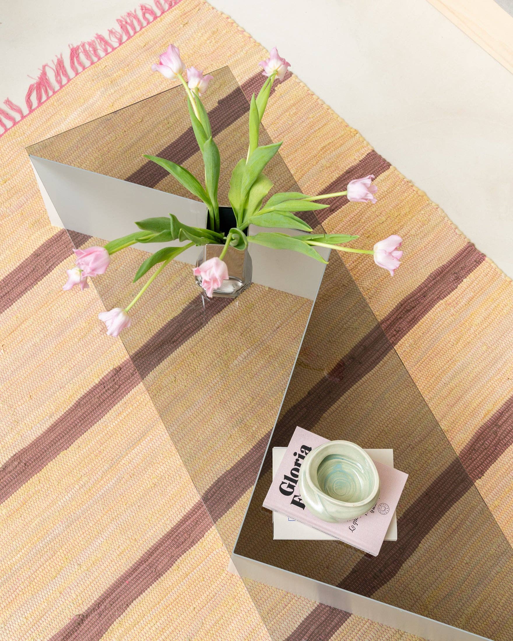 Tarta Gelatina - Venta al por mayor Alfombra pequeña - Alfombra reciclada artesanal17