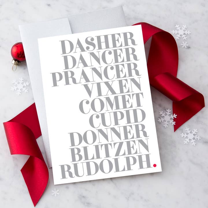 Tomtens renar Jul hälsningskort för wholesale av Design With Heart