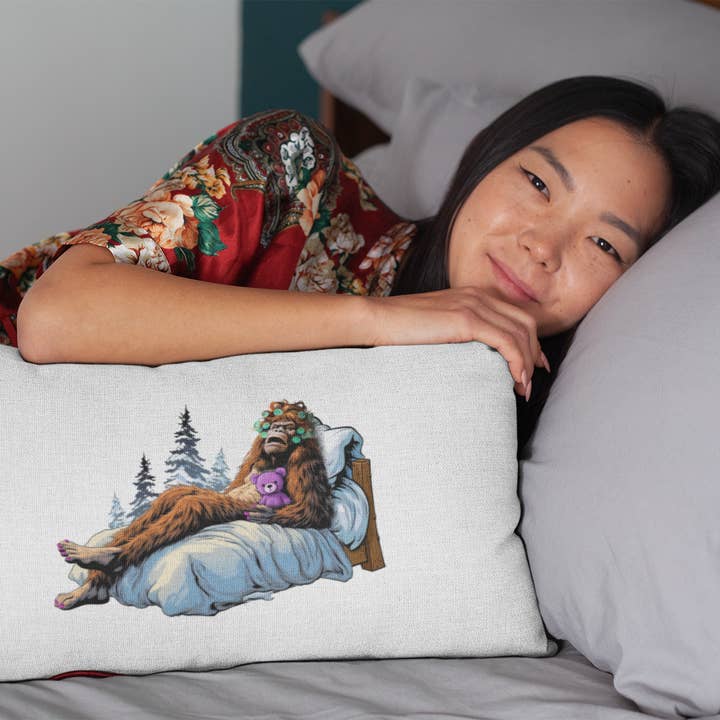 Squatchin’ Country – Fronha de cama/decorativa por atacado – A sua caixa de almofada Sasquatch para dormir engraçado4