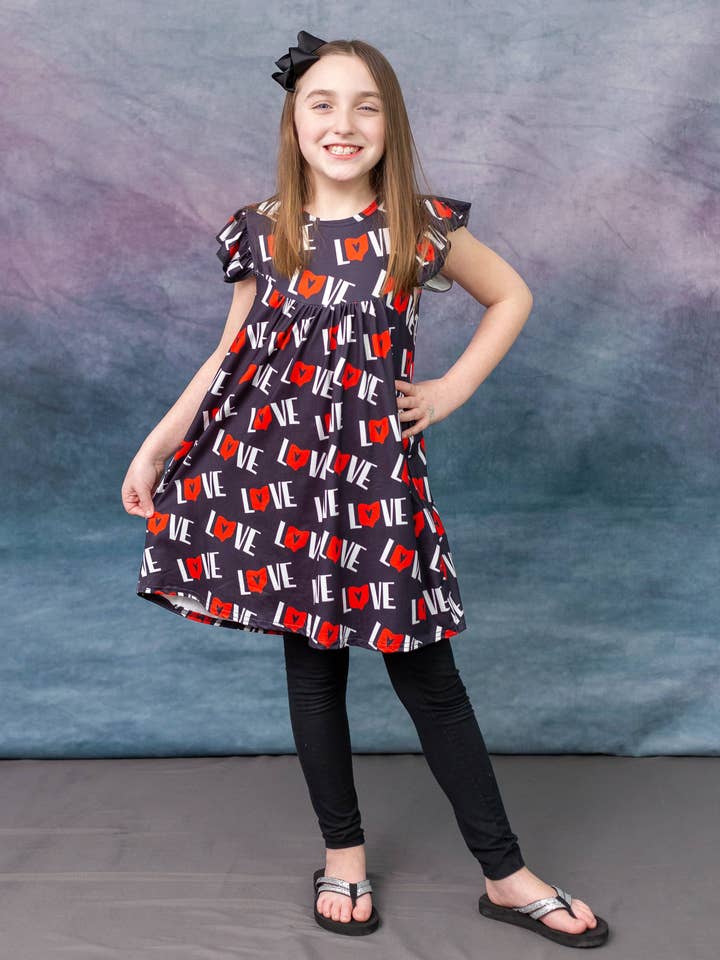 Ohio Mjölksilke Fladderklänning för wholesale av Great Lakes Kids Apparel