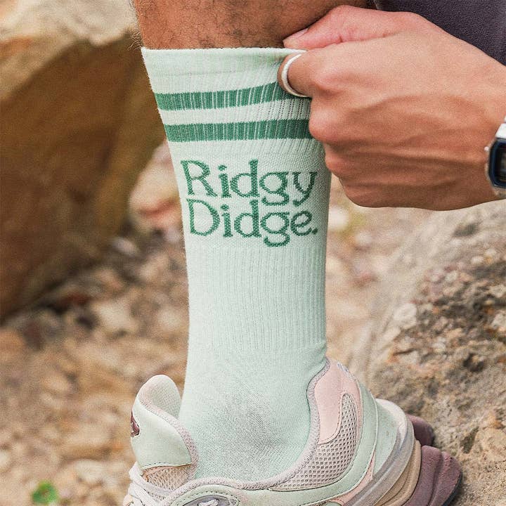 Ridgy Didge Socks in Light Green for wholesale on Faire1