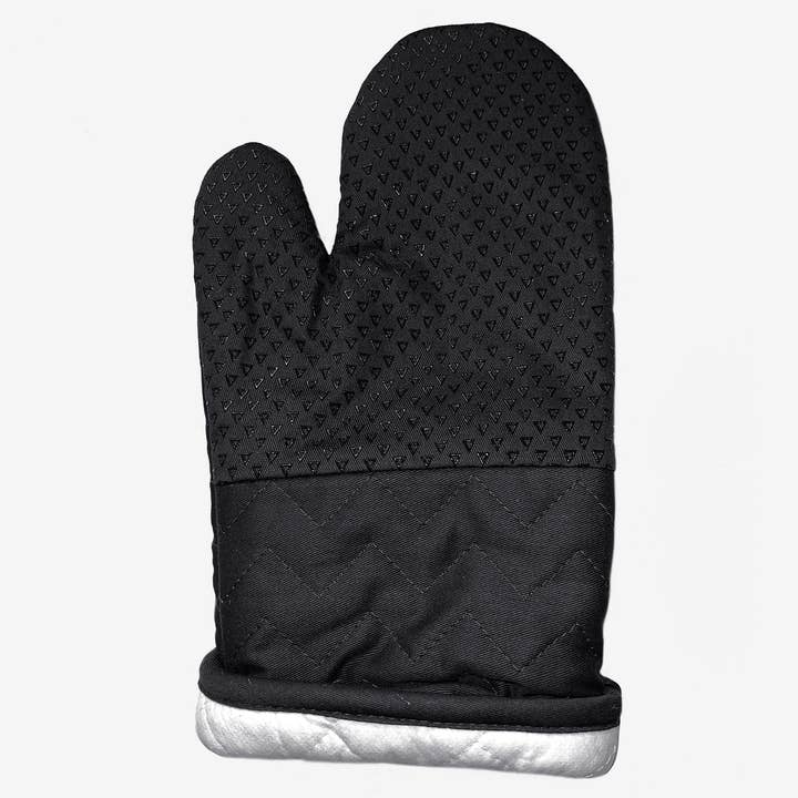 home mart goods - Wholesale Oven mitt/pot holder - Black Heat Resistant Soft Quilted Oven Mitts With Silicone4