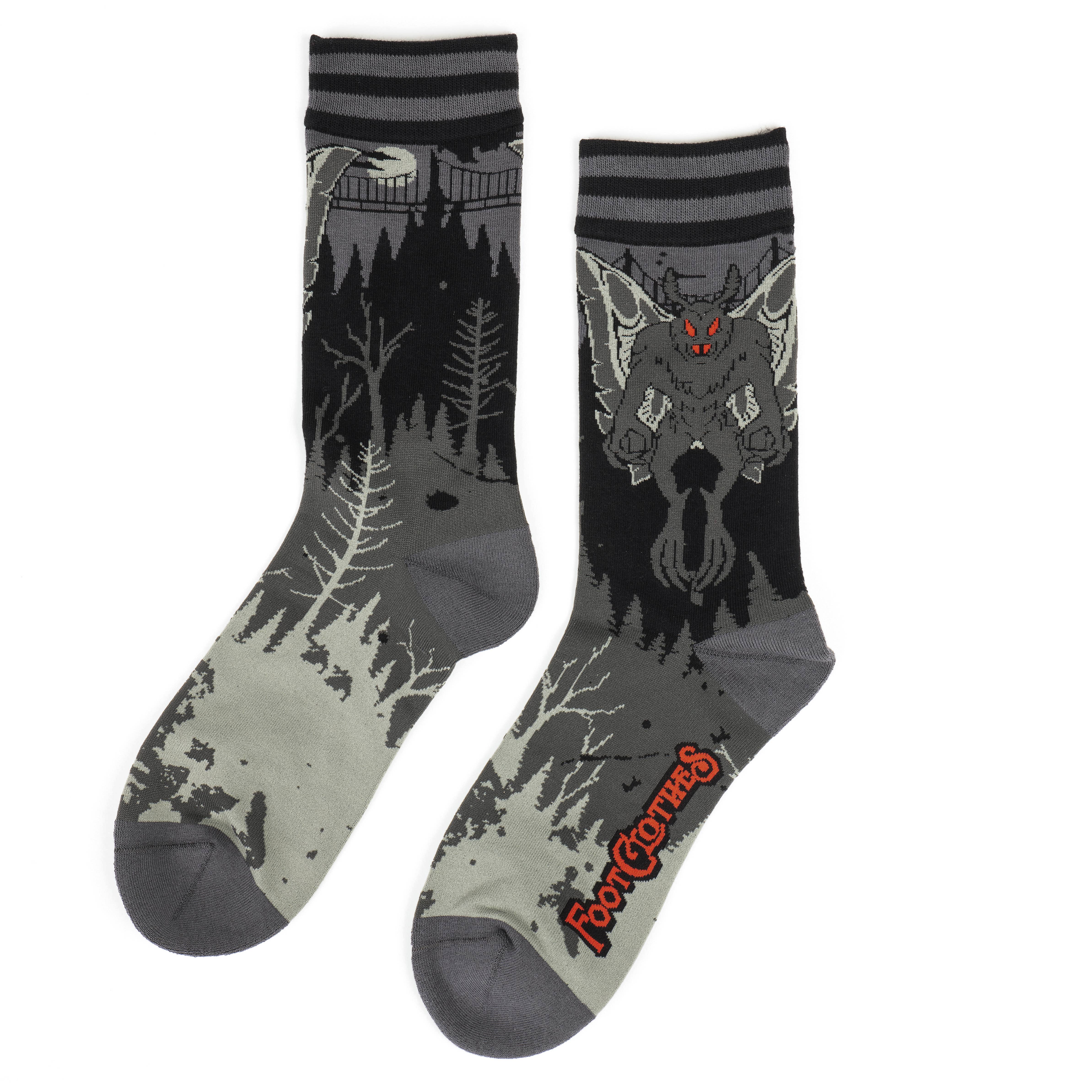 FootClothes LLC - Wholesale Socks - Unisex - Mothman Crew Socks2