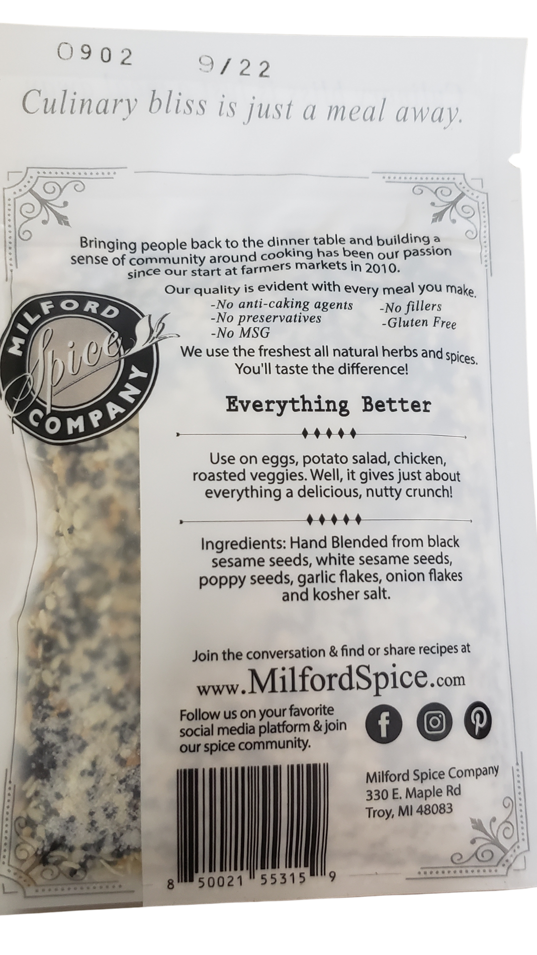 Milford Spice Company - Wholesale Dried Spice Mix - Everything Better - Shelf Ready 10 Pack in a Display Box1