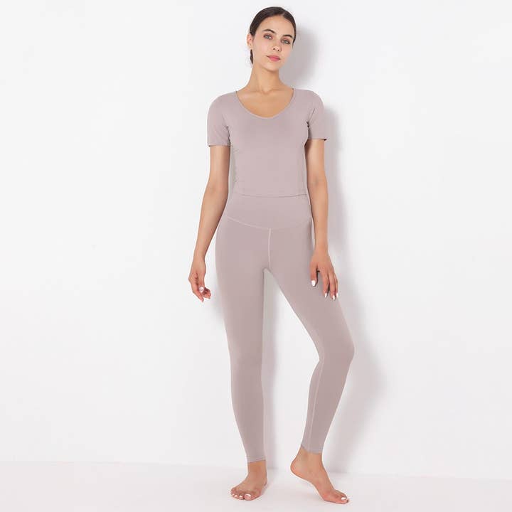 Active by Anna-Kaci - Wholesale Activewear Set - Women's - Side to Side Sculpting Set (two-piece set)3