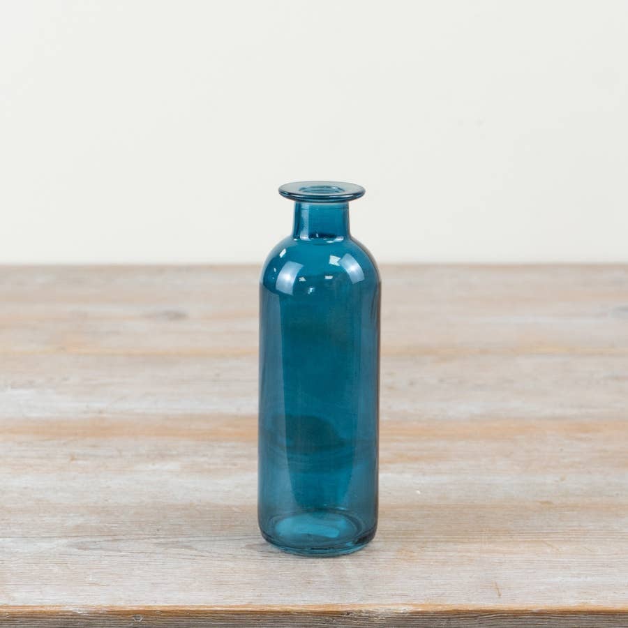 Gainsborough Giftware x Portland Living – wholesale Vase – Blue bottle Vase, 16.5cm