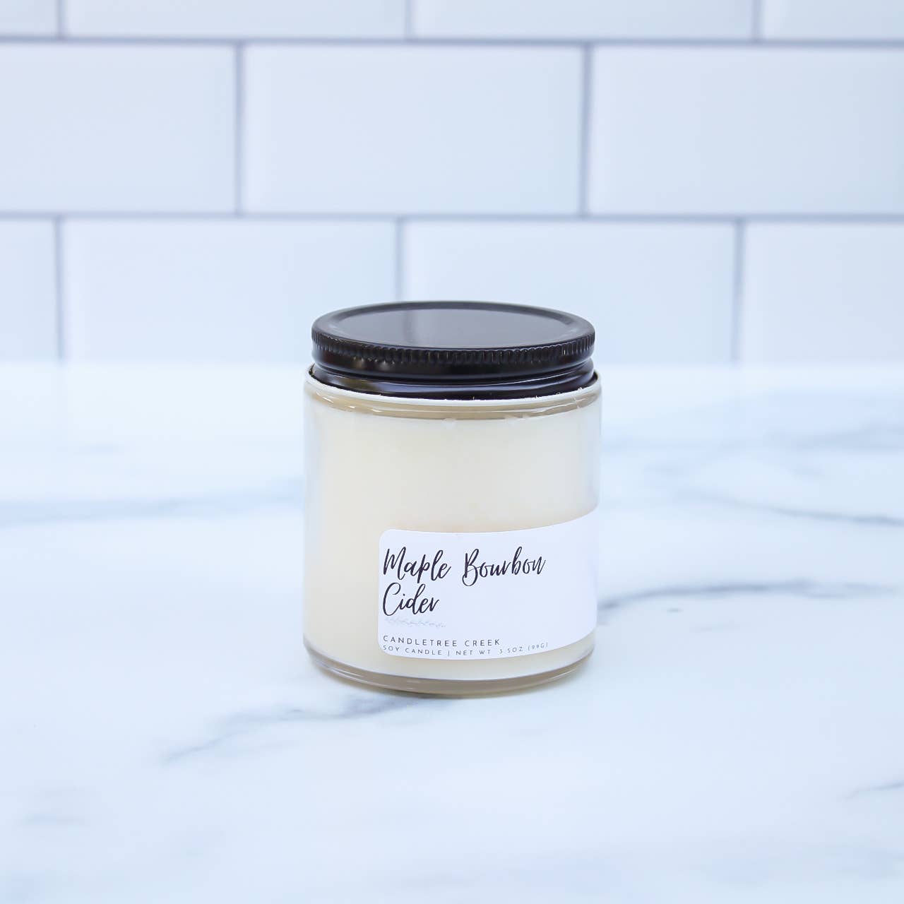 Candletree Creek - Wholesale Jar/Filled Candle - Maple Bourbon Cider 3.5oz Candle4