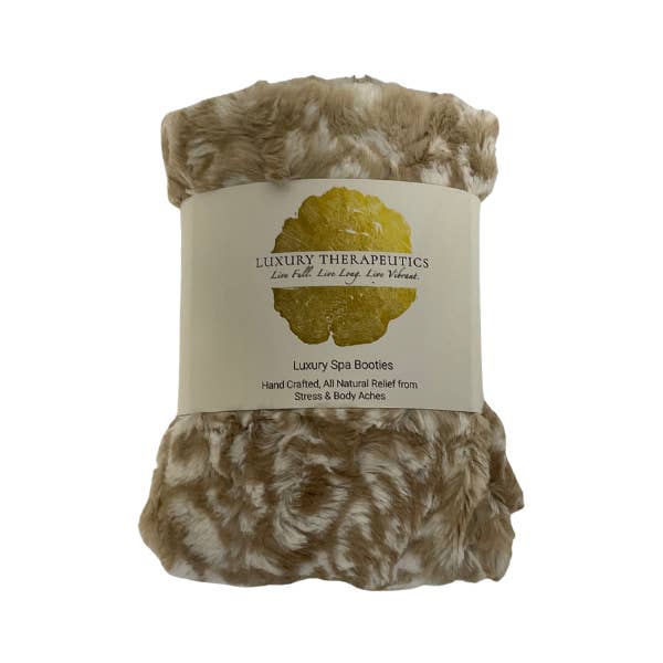 Luxury Therapeutics - Venta al por mayor Botines - Mujer - Botines de Spa de Lujo Calefactables - Lux Ocelot Biscotti2