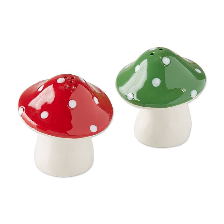 Mushrooms Ceramic Salt & Pepper Shakers for wholesale by Design Imports