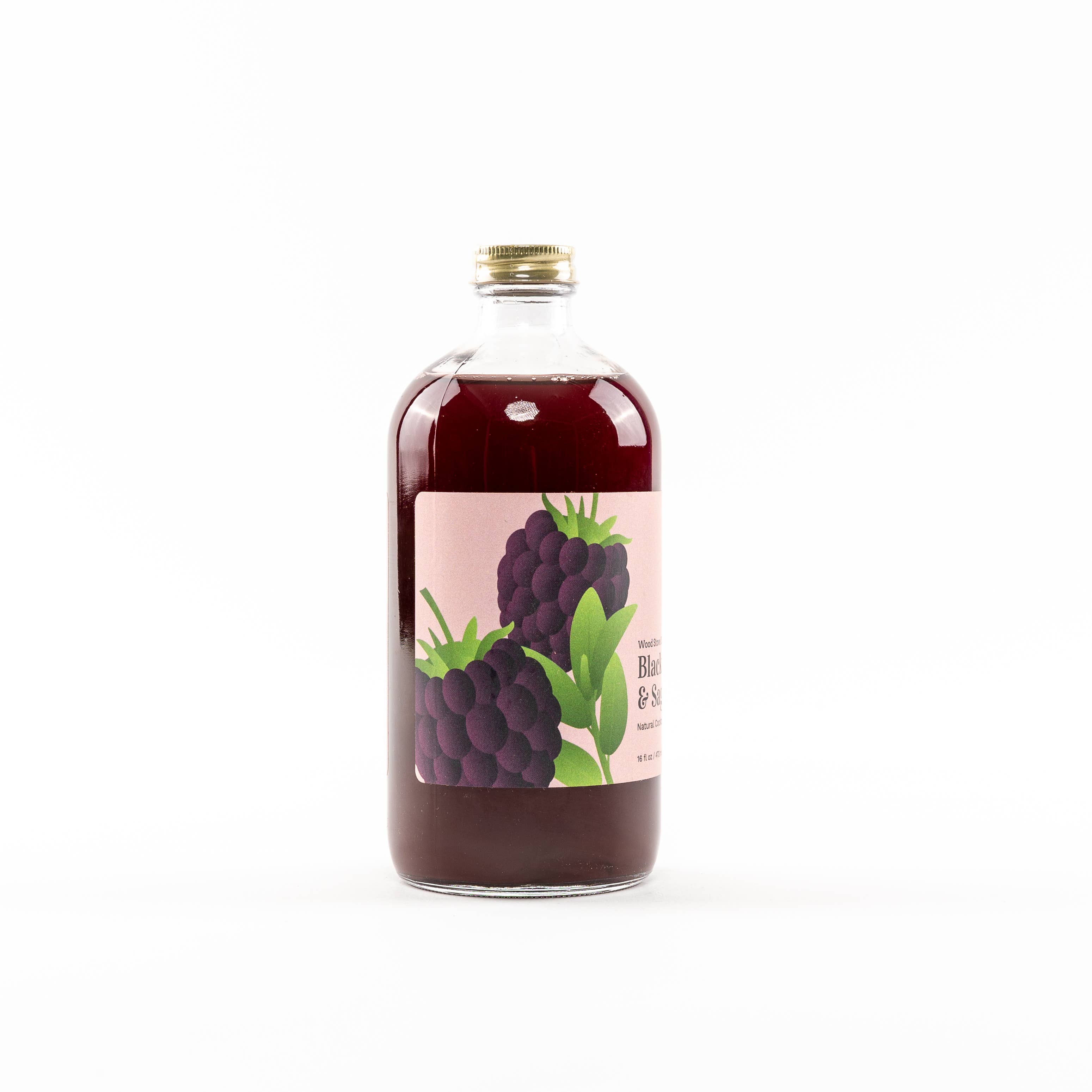 Wood Stove Kitchen - Wholesale Cocktail Mix/Syrup - Blackberry & Sage Cocktail Mixer and Mocktail Mixer, 16 fl oz1