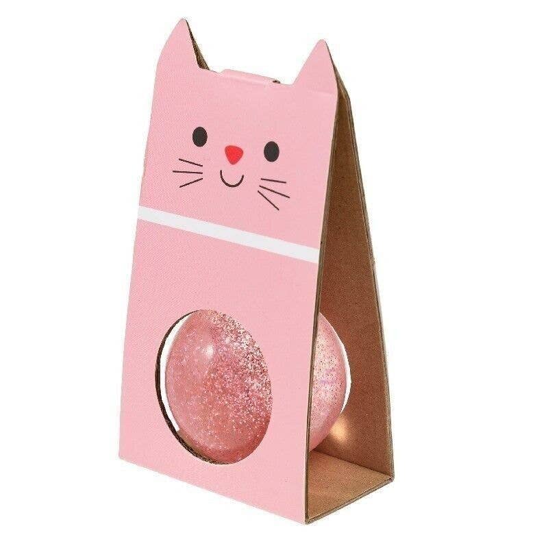 Rex B2B - UK – wholesale Sports ball – Kids – Glitter Bouncy Ball - Pink Cat1
