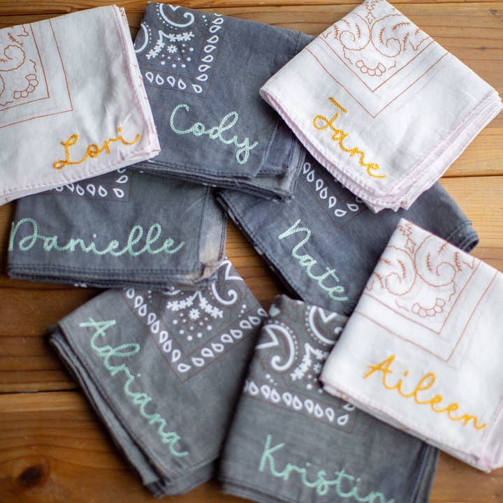 Magill - Wholesale Bandana - Women's - Bandanas Embroidered with Chainstitch Embroidery Custom