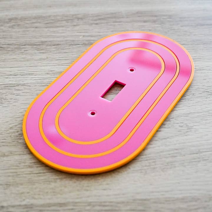 Tapa de placa de interruptor de luz rosa y naranja para venta al por mayor de Whimsy Makers