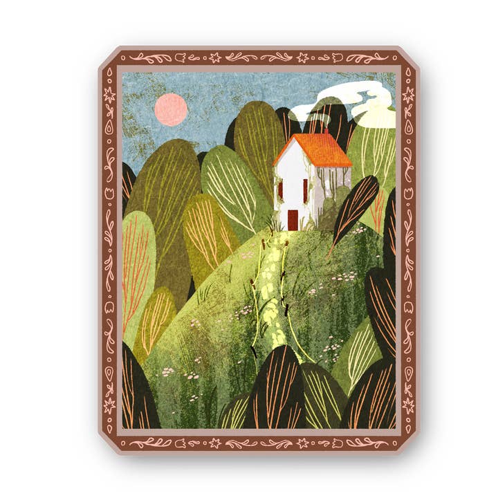 Adesivo lucido Sunny Days Cottagecore per la vendita all'ingrosso da parte di Lione & Sheikh