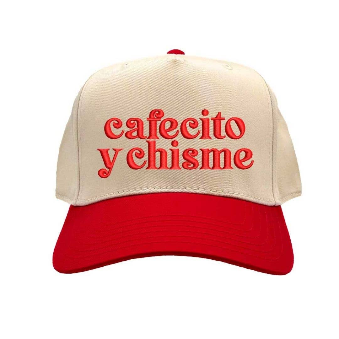 DSY Lifestyle - Wholesale Baseball Cap - Women's - Cafecito y Chisme Two-Tone Embroidered Baseball Hat