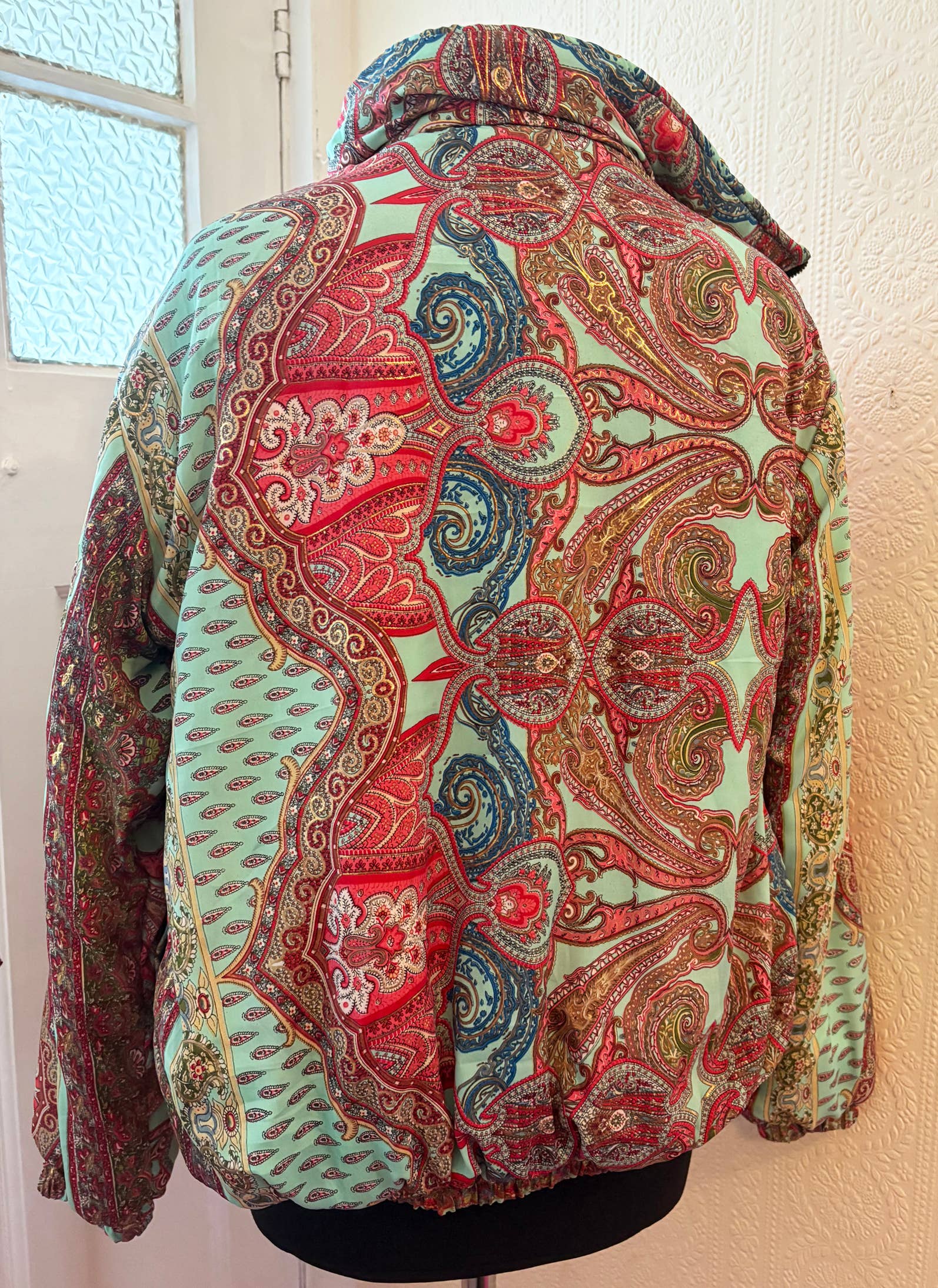 Emma's Emporium – wholesale Bomber jacket – Women’s – AW02: Sari Fleece lined Bomber Jackets - Paisley6