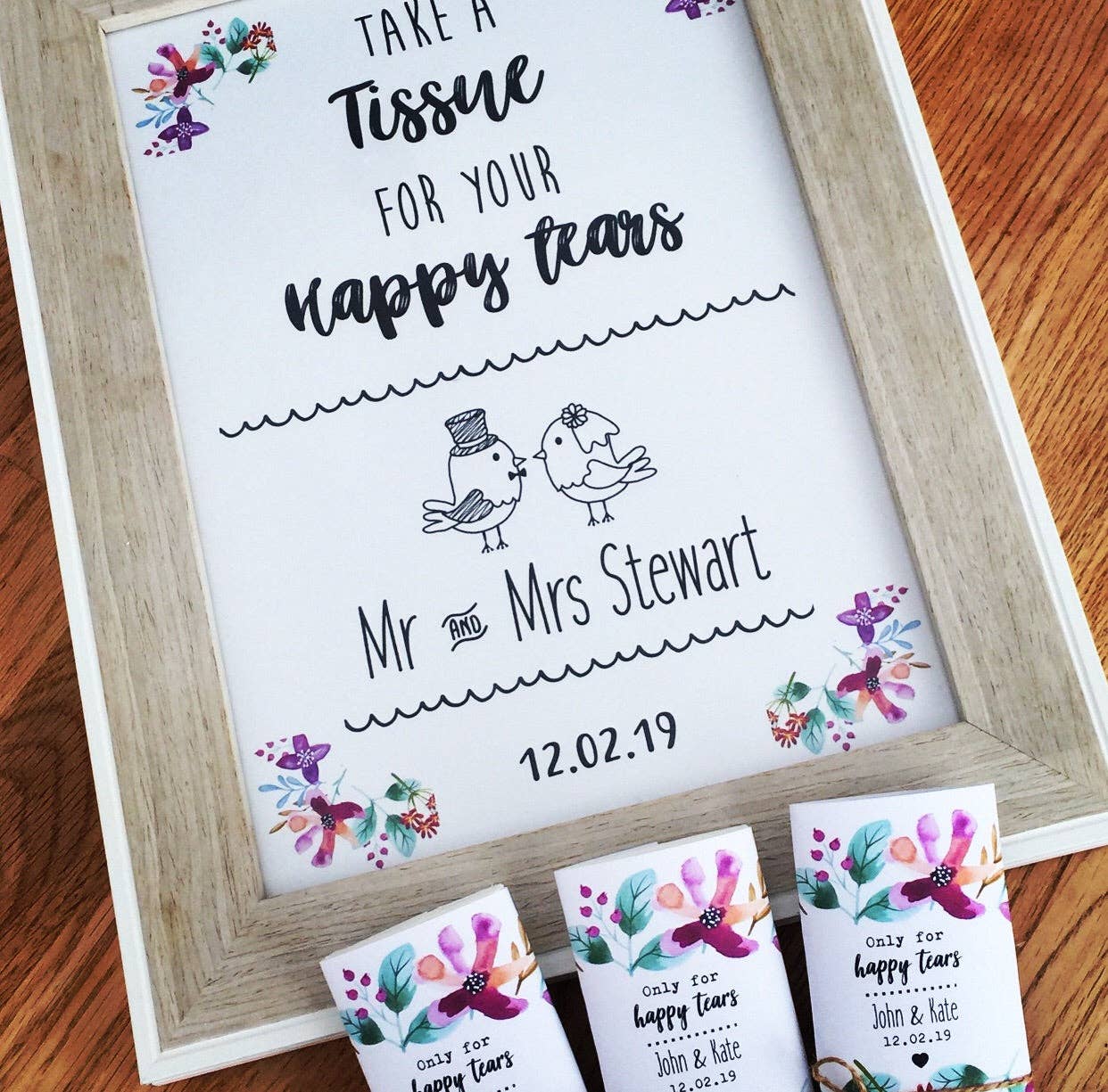 Mermaid Marys – wholesale Tissue paper – Happy Tears Wedding Tissues - Floral3