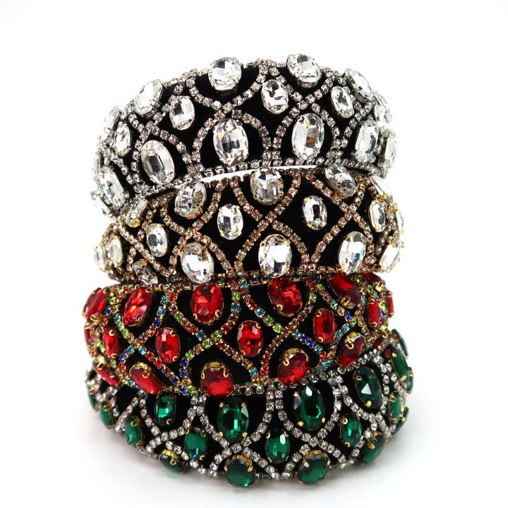 Bandeau décoratif multi-cristaux HB1011-44 (12 pièces) pour la vente par TAPA fashion