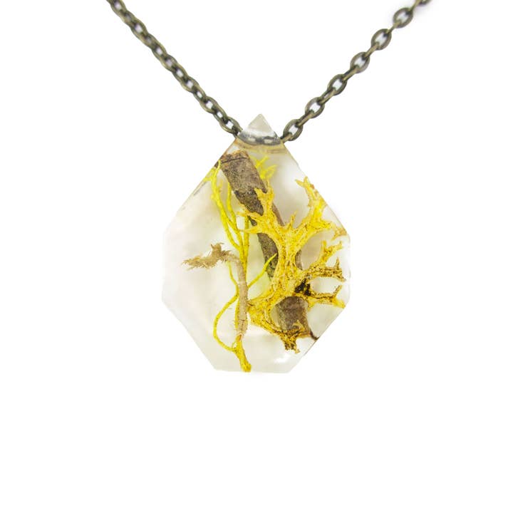 Terrarium Eco Resin Moss Necklace 2 for wholesale by Squidlicks