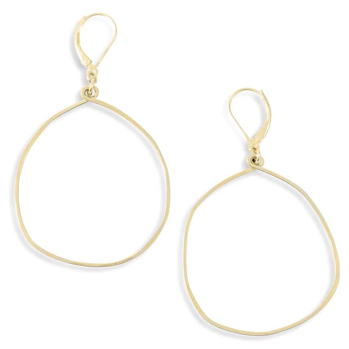 Pendientes Wander Statement - grandes círculos orgánicos para venta al por mayor de Freshie & Zero
