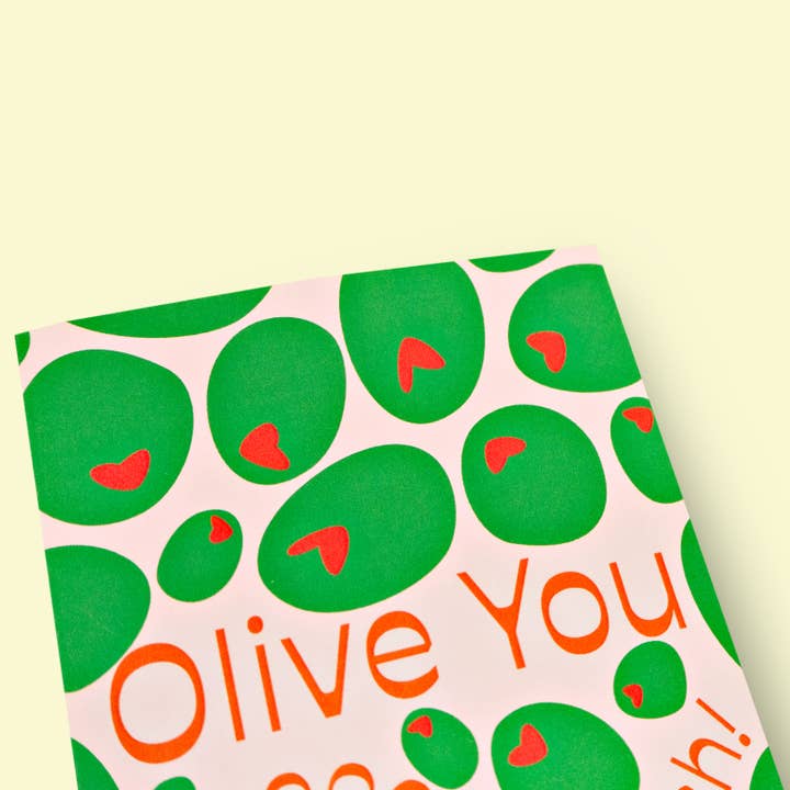 Good Thanks Paper - Wholesale Love Card - Olive You Love Card2