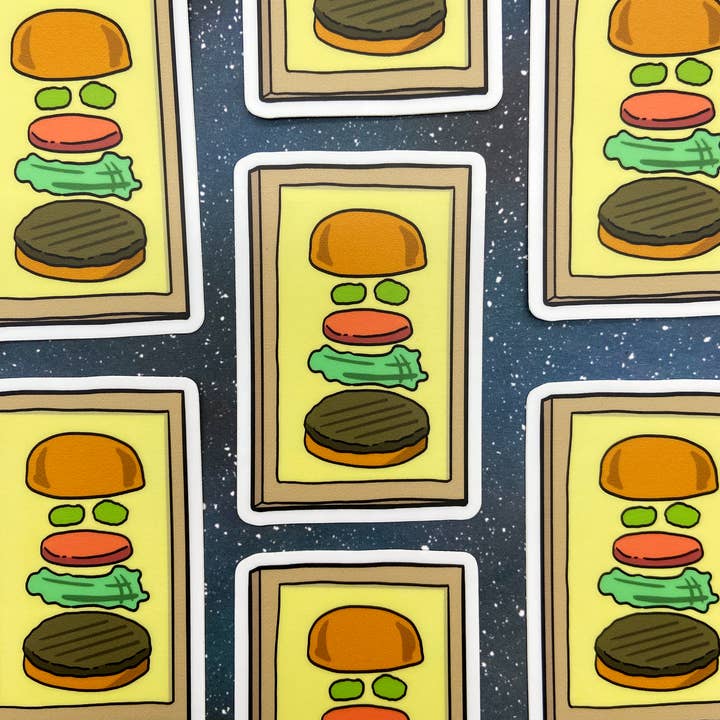 The Red Swan Shop – wholesale Klistermärke – Vinyl Dekal - Burger Diagram Bob's Burgers