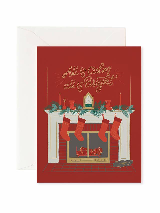 Tarjeta de vacaciones Mantle para venta al por mayor de Laura Bennett Design