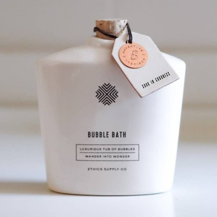 Ethics Supply Co. - Wholesale Bubble Bath - Soak in Goodness Ceramic Bubble Bath